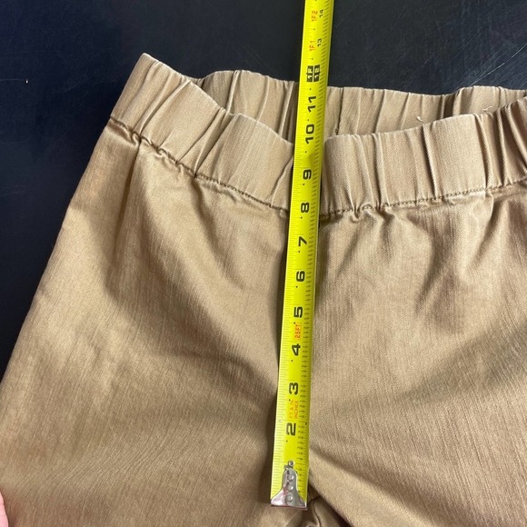 Soft Surroundings Brown Elastic Waist Mid Rise Straight Leg Pants Size Small - Picture 8 of 10